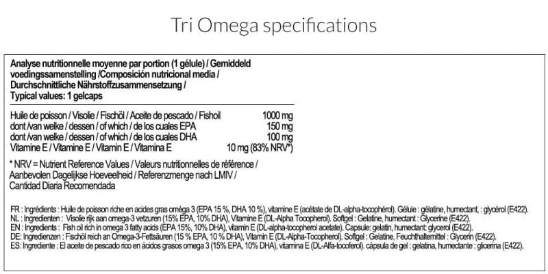 TRI OMEGA 1000 - Addict Sport Nutrition (100 caps)