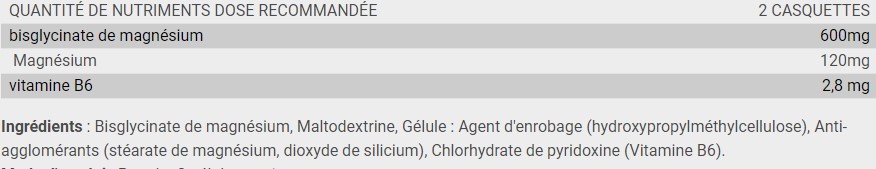 MAGNESIUM BISGLYCINATE - Big Supplement (100 caps)