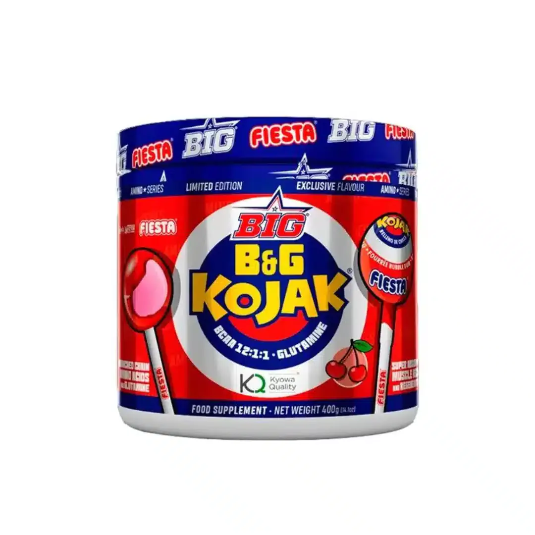 B&G BCAA + Glutamine - Big Supplement (400g) - Kojak (cerise)